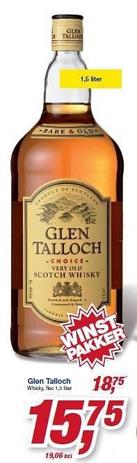 Aanbiedingen Glen talloch whisky - Glen Talloch - Geldig van 22/10/2014 tot 04/11/2014 bij Makro