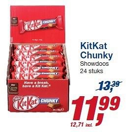 Aanbiedingen Kitkat chunky s howdoos - Nestlé - Geldig van 22/10/2014 tot 04/11/2014 bij Makro