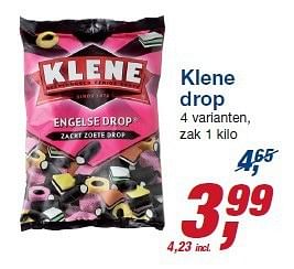Aanbiedingen Klene drop - Klene - Geldig van 22/10/2014 tot 04/11/2014 bij Makro