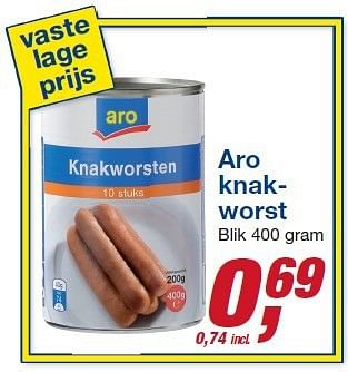 Aanbiedingen Aro knakworst - Aro - Geldig van 22/10/2014 tot 04/11/2014 bij Makro