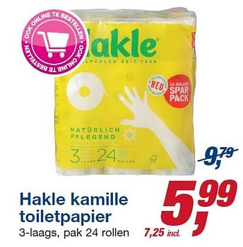 Aanbiedingen Hakle kamille toiletpapier - Hakle - Geldig van 22/10/2014 tot 04/11/2014 bij Makro