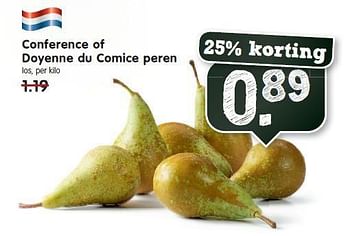 Aanbiedingen Conference of doyenne du comice peren - Huismerk - Em-té - Geldig van 02/11/2014 tot 08/11/2014 bij Em-té