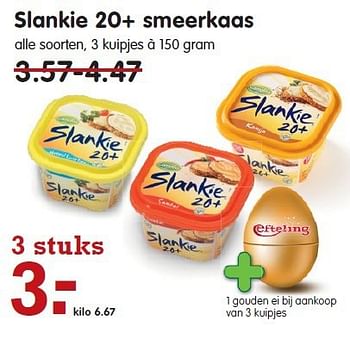Aanbiedingen Slankie 20+ smeerkaas - Slankie - Geldig van 02/11/2014 tot 08/11/2014 bij Em-té