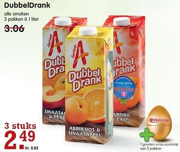 Aanbiedingen Dubbeldrank - Appelsientje - Geldig van 02/11/2014 tot 08/11/2014 bij Em-té