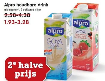 Aanbiedingen Alpro houdbare drink - Alpro Soya - Geldig van 02/11/2014 tot 08/11/2014 bij Em-té