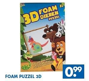 Aanbiedingen Foam puzzel 3d - Huismerk - Zeeman  - Geldig van 01/11/2014 tot 15/11/2014 bij Zeeman