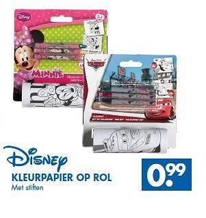 Aanbiedingen Kleurpapier op rol - Disney - Geldig van 01/11/2014 tot 15/11/2014 bij Zeeman
