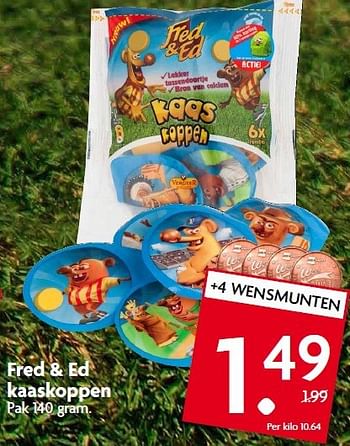 Aanbiedingen Fred + ed kaaskoppen - Fred &amp; Ed - Geldig van 02/11/2014 tot 08/11/2014 bij Deka Markt