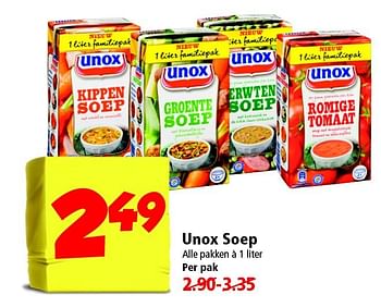 Aanbiedingen Unox soep - Unox - Geldig van 02/11/2014 tot 08/11/2014 bij Plus
