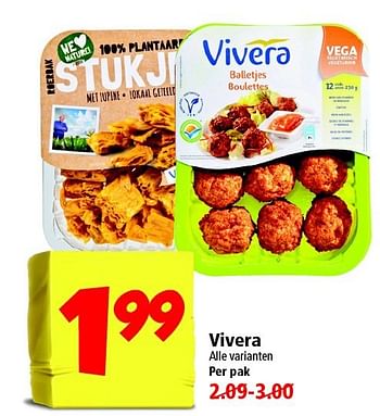 Aanbiedingen Vivera - Vivera - Geldig van 02/11/2014 tot 08/11/2014 bij Plus