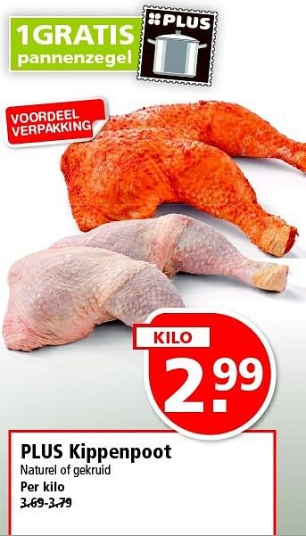 Aanbiedingen Plus kippenpoot naturel of gekruid - Huismerk - Plus - Geldig van 02/11/2014 tot 08/11/2014 bij Plus