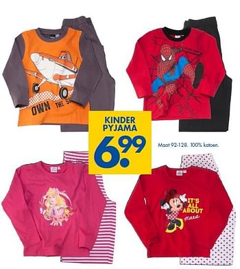 Aanbiedingen Kinder pyjama - Huismerk - Zeeman  - Geldig van 09/08/2014 tot 22/08/2014 bij Zeeman
