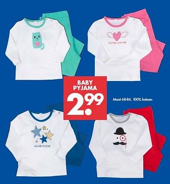 Aanbiedingen Baby pyjama - Huismerk - Zeeman  - Geldig van 09/08/2014 tot 22/08/2014 bij Zeeman