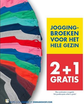 Aanbiedingen Joggingbroeken voor het hele gezin - Huismerk - Zeeman  - Geldig van 16/08/2014 tot 29/08/2014 bij Zeeman