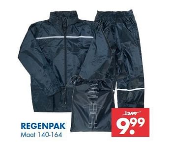 Aanbiedingen Regenpak - Huismerk - Zeeman  - Geldig van 16/08/2014 tot 29/08/2014 bij Zeeman