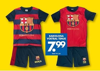 Aanbiedingen Barcelona voetbal tenue - FC Barcelona - Geldig van 16/08/2014 tot 29/08/2014 bij Zeeman