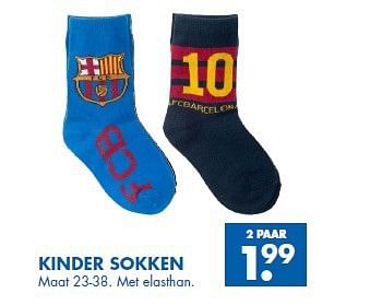 Aanbiedingen Kinder sokken - FC Barcelona - Geldig van 16/08/2014 tot 29/08/2014 bij Zeeman