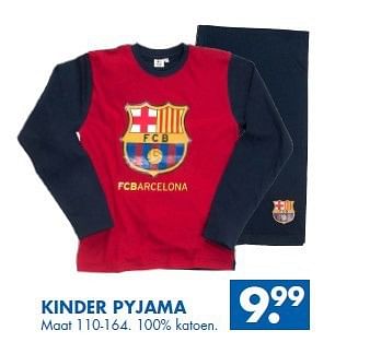 Aanbiedingen Kinder pyjama - FC Barcelona - Geldig van 16/08/2014 tot 29/08/2014 bij Zeeman