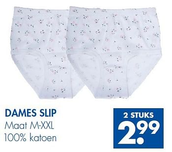 Aanbiedingen Dames slip - Huismerk - Zeeman  - Geldig van 30/08/2014 tot 13/09/2014 bij Zeeman