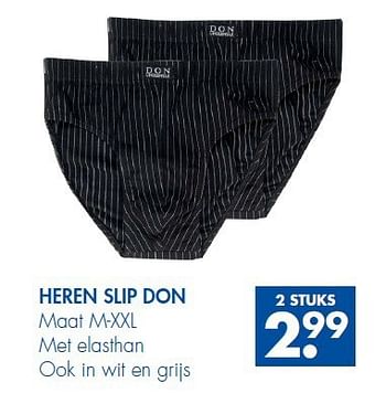 Aanbiedingen Heren slip don - Huismerk - Zeeman  - Geldig van 30/08/2014 tot 13/09/2014 bij Zeeman