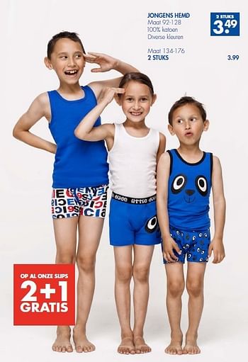 Aanbiedingen Jongens hemd - Huismerk - Zeeman  - Geldig van 30/08/2014 tot 13/09/2014 bij Zeeman