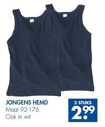 Aanbiedingen Jongens hemd - Huismerk - Zeeman  - Geldig van 30/08/2014 tot 13/09/2014 bij Zeeman
