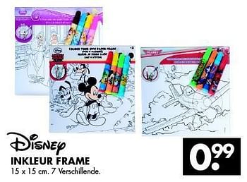 Aanbiedingen Inkleur frame - Disney - Geldig van 27/09/2014 tot 11/10/2014 bij Zeeman