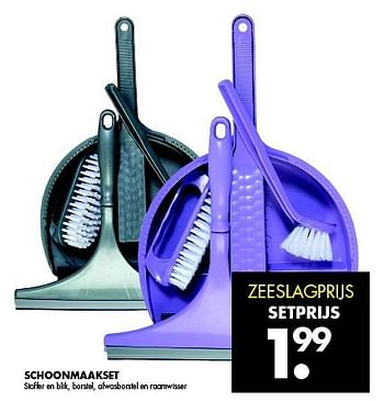 Aanbiedingen Schoonmaakset - Huismerk - Zeeman  - Geldig van 27/09/2014 tot 11/10/2014 bij Zeeman
