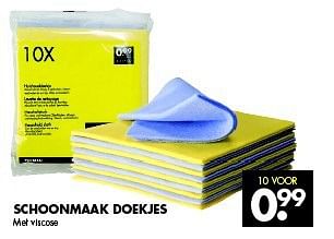 Aanbiedingen Schoonmaak doekjes - Huismerk - Zeeman  - Geldig van 27/09/2014 tot 11/10/2014 bij Zeeman