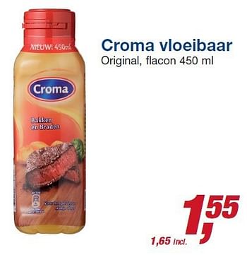 Aanbiedingen Croma vloeibaar original - Croma - Geldig van 22/10/2014 tot 04/11/2014 bij Makro