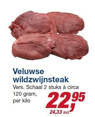 Aanbiedingen Veluwse wildzwijnsteak - Huismerk - Makro - Geldig van 22/10/2014 tot 04/11/2014 bij Makro