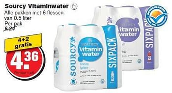 Aanbiedingen Sourcy vitaminwater  - Sourcy - Geldig van 29/10/2014 tot 04/11/2014 bij Hoogvliet