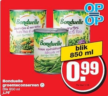 Aanbiedingen Bonduelle groenteconserven - Bonduelle - Geldig van 29/10/2014 tot 04/11/2014 bij Hoogvliet