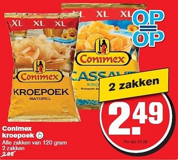 Aanbiedingen Conimex kroepoek - Conimex - Geldig van 29/10/2014 tot 04/11/2014 bij Hoogvliet