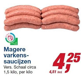 Aanbiedingen Magere varkenssaucijzen - Huismerk - Makro - Geldig van 22/10/2014 tot 04/11/2014 bij Makro