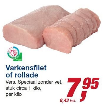 Aanbiedingen Varkensfilet of rollade - Huismerk - Makro - Geldig van 22/10/2014 tot 04/11/2014 bij Makro