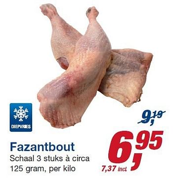 Aanbiedingen Fazantbout - Huismerk - Makro - Geldig van 22/10/2014 tot 04/11/2014 bij Makro