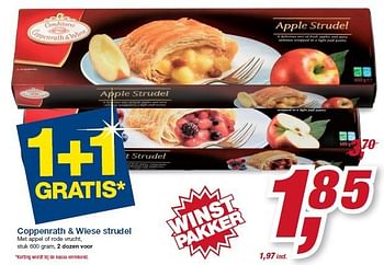 Aanbiedingen Coppenrath + wiese strudel met appel of rode vrucht - Coppenrath &amp; Wiese - Geldig van 22/10/2014 tot 04/11/2014 bij Makro