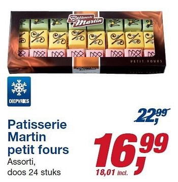 Aanbiedingen Patisserie martin petit fours - Patisserie Martin - Geldig van 22/10/2014 tot 04/11/2014 bij Makro