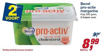 Aanbiedingen Becel pro-activ margarine - Becel - Geldig van 22/10/2014 tot 04/11/2014 bij Makro