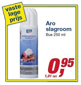 Aanbiedingen Aro slagroom - Aro - Geldig van 22/10/2014 tot 04/11/2014 bij Makro