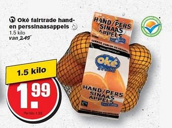 Aanbiedingen Oké fairtrade hand- en perssinaasappels - Oké - Geldig van 29/10/2014 tot 04/11/2014 bij Hoogvliet
