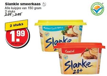 Aanbiedingen Slankie smeerkaas  - Slankie - Geldig van 29/10/2014 tot 04/11/2014 bij Hoogvliet