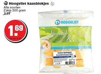 Aanbiedingen Hoogvliet kaasblokjes  - Huismerk - Hoogvliet - Geldig van 29/10/2014 tot 04/11/2014 bij Hoogvliet