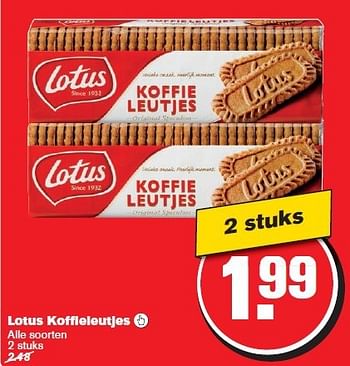 Aanbiedingen Lotus koffie leutjes  - Lotus Nalys - Geldig van 29/10/2014 tot 04/11/2014 bij Hoogvliet