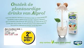 Aanbiedingen Alpro houdbare drink  - Huismerk - Hoogvliet - Geldig van 29/10/2014 tot 04/11/2014 bij Hoogvliet