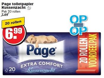 Aanbiedingen Page toiletpapier kussenzacht - Page - Geldig van 29/10/2014 tot 04/11/2014 bij Hoogvliet