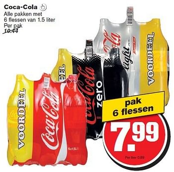 Aanbiedingen Coca-cola  - Coca Cola - Geldig van 29/10/2014 tot 04/11/2014 bij Hoogvliet
