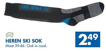 Aanbiedingen Heren ski sok - Huismerk - Zeeman  - Geldig van 25/10/2014 tot 08/11/2014 bij Zeeman