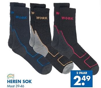 Aanbiedingen Heren sok - Huismerk - Zeeman  - Geldig van 25/10/2014 tot 08/11/2014 bij Zeeman